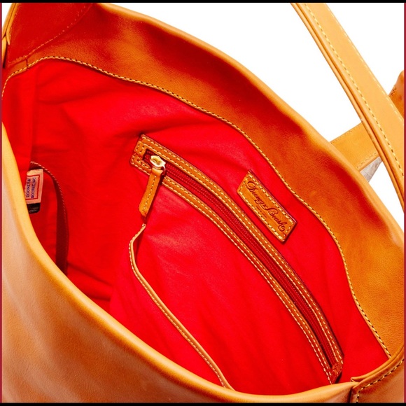 Dooney & Bourke Florentine Logo Lock Shoulder Bag - Natural - Picture 3 of 6